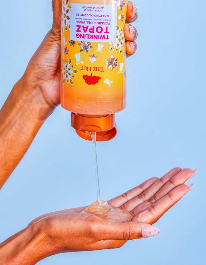 twinkling topaz foaming gel wash