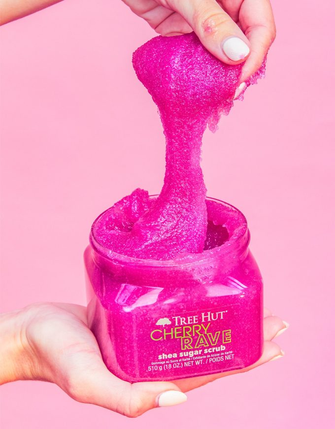 cherry rave shea sugar scrub