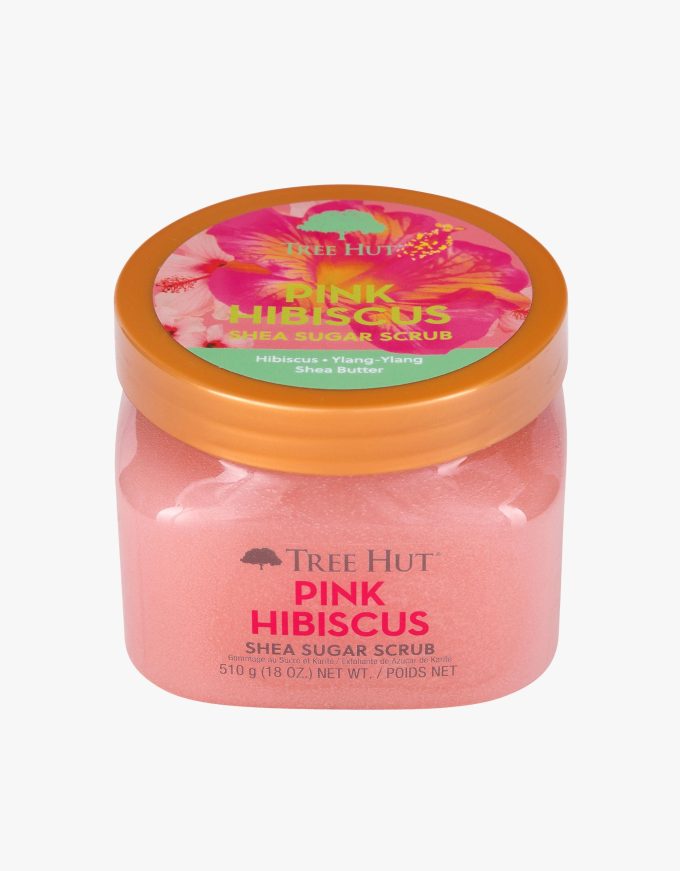 pink hibiscus shea sugar scrub