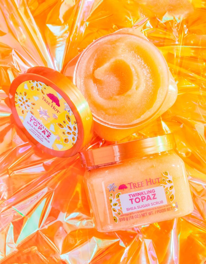 twinkling topaz shea sugar scrub