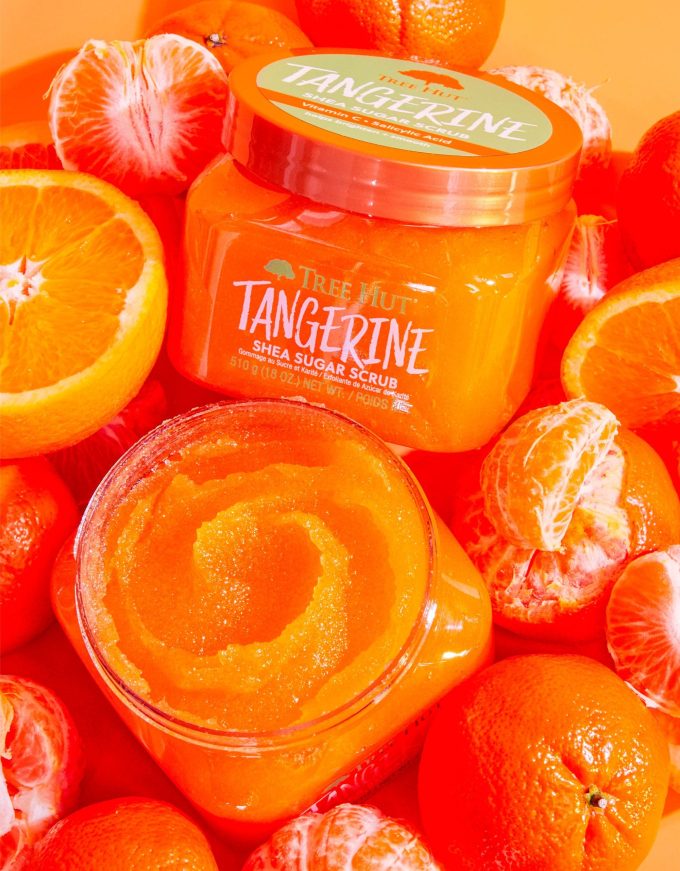tangerine shea sugar scrub
