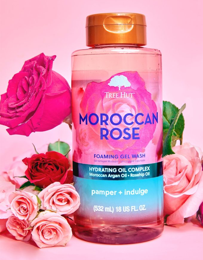 moroccan rose foaming gel wash