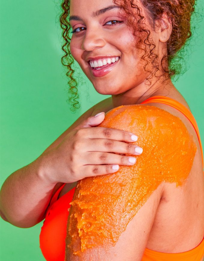 tangerine shea sugar scrub