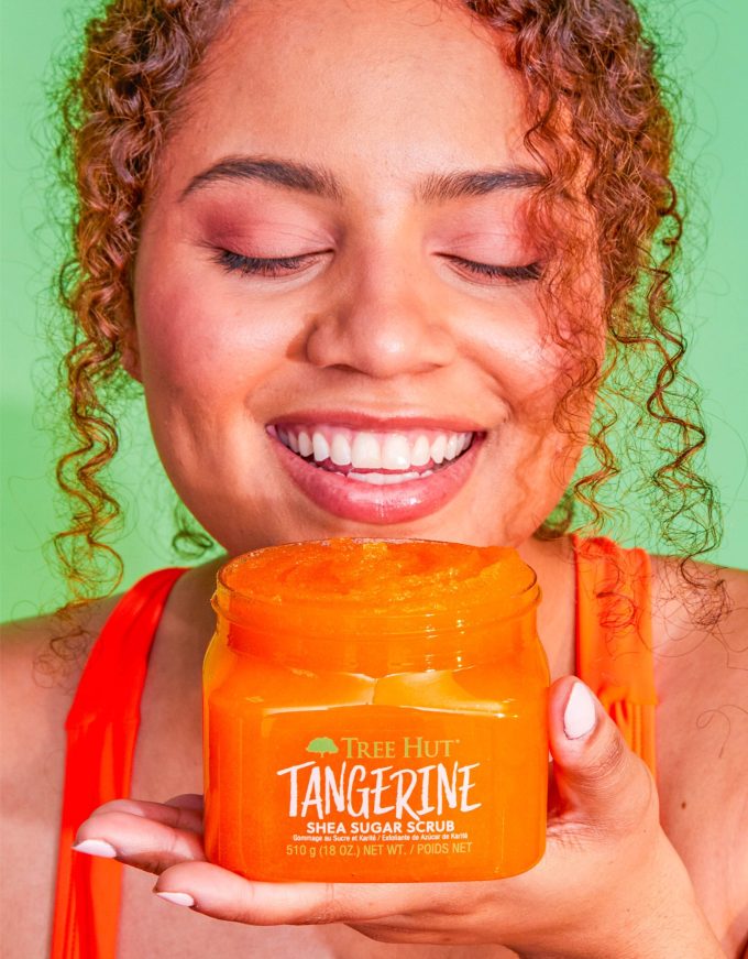 tangerine shea sugar scrub