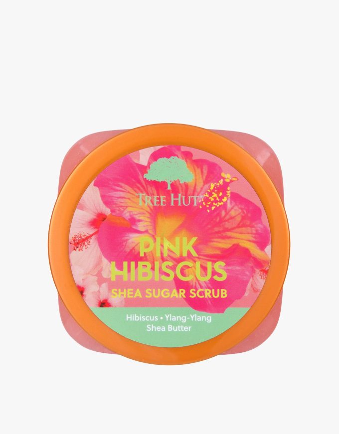 pink hibiscus shea sugar scrub